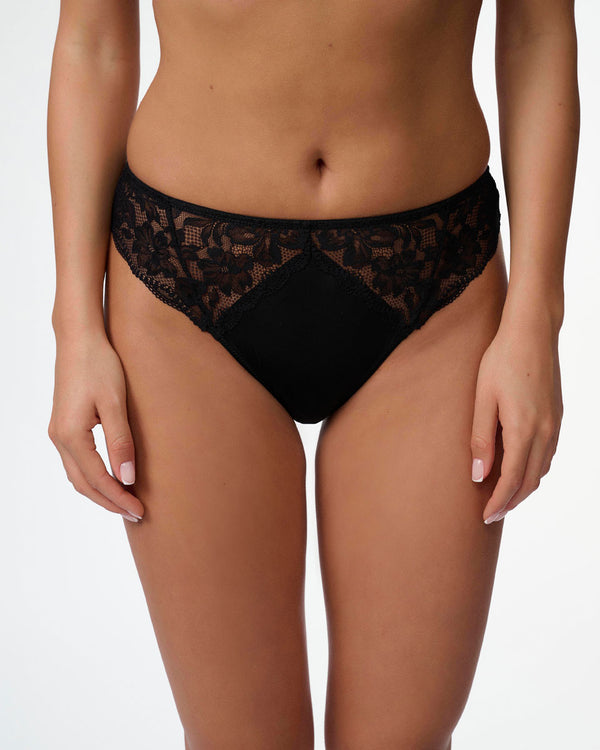 תחתון ביקיני מתחרה פרחונית בשילוב מיקרו