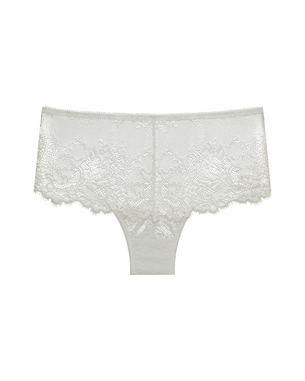 תחתון צ'יקי מתחרה עשירה בשיילוב מיקרו רך - IVORY