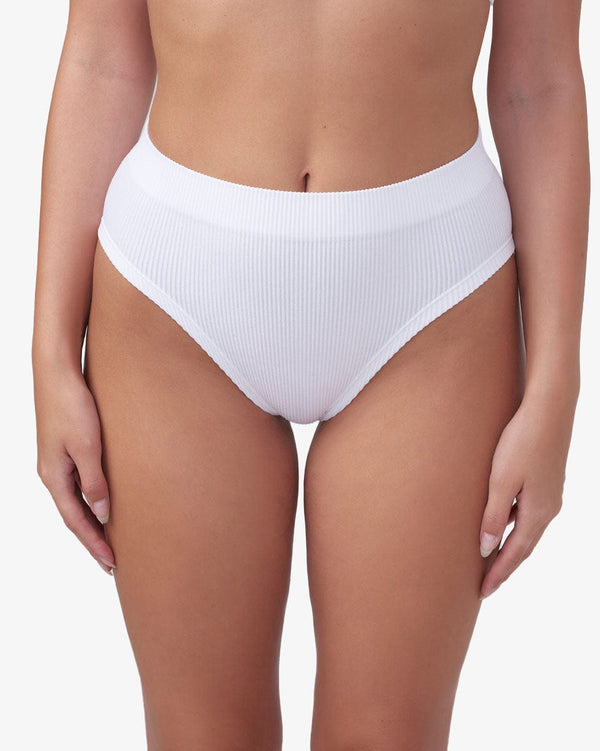 תחתון מידי ריב - WHITE – תמונה 2