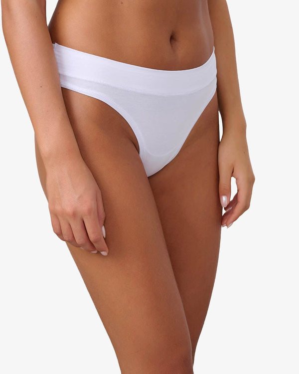 תחתון חוטיני - WHITE – תמונה 2