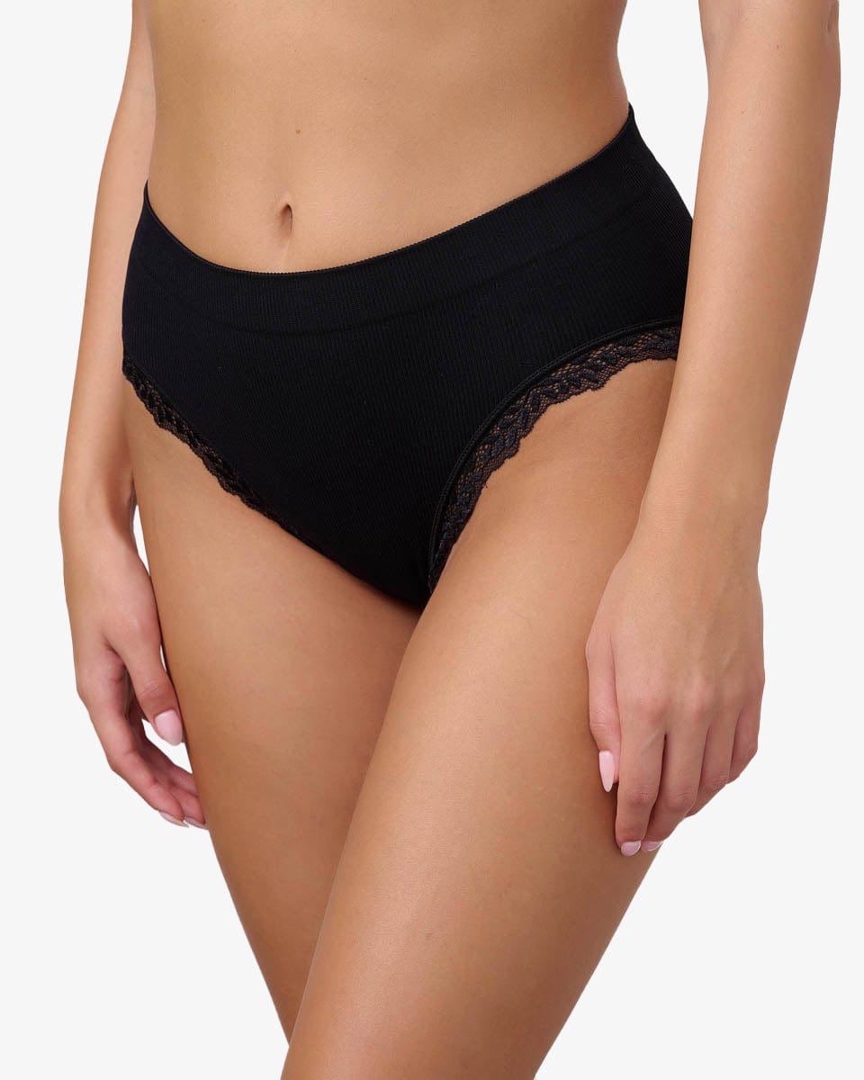 תחתון מידי הי לג - BLACK – תמונה 2