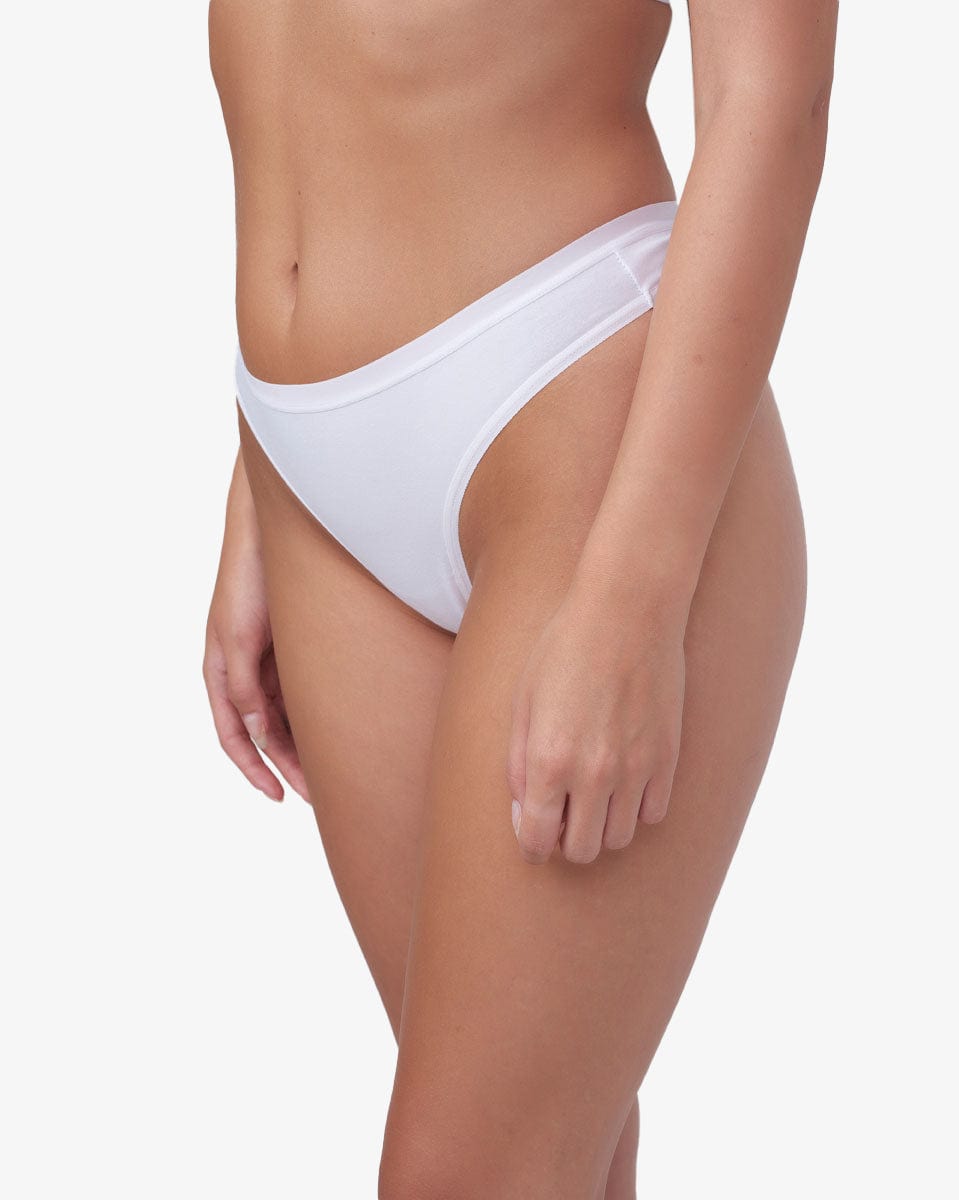 תחתון חוטיני - WHITE – תמונה 2