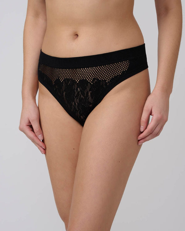 תחתון צ'יקי סימלס   גקארד פרחים - BLACK