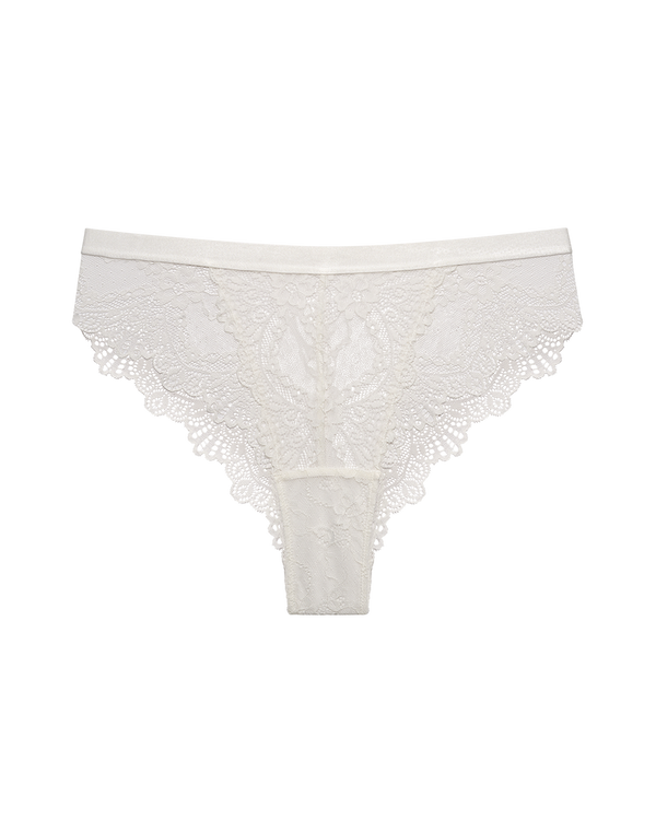 תחתון ברזילאי מתחרה פרחונית ורומנטית - IVORY