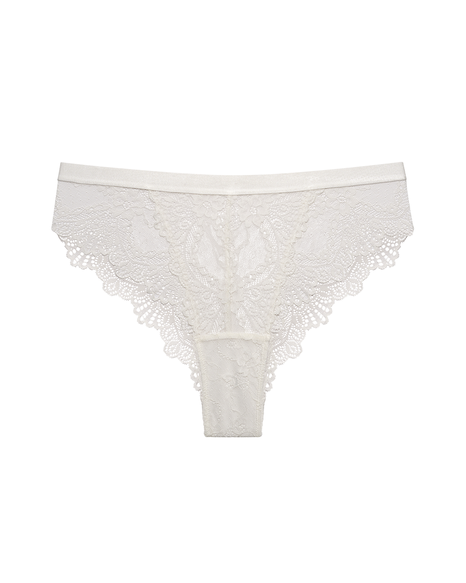 תחתון ברזילאי מתחרה פרחונית ורומנטית - IVORY