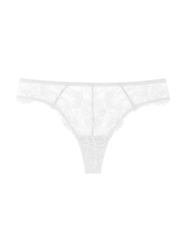 תחתון תחרה חוטיני גובה בשילוב רשת