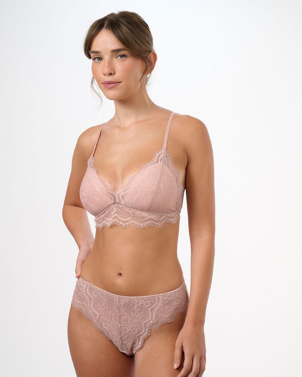 תחתון תחרה ברזילאי - VINTAGE PINK – תמונה 5