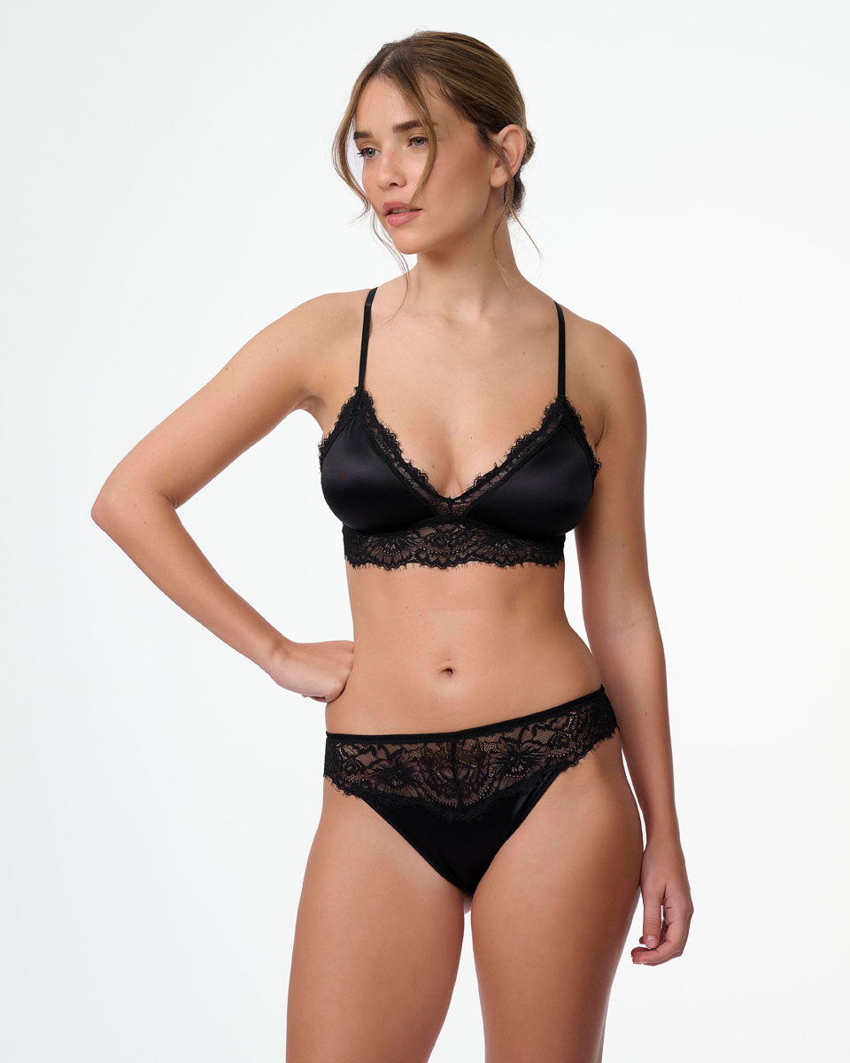 תחתון ברזילאי מיקרופייבר ותחרה