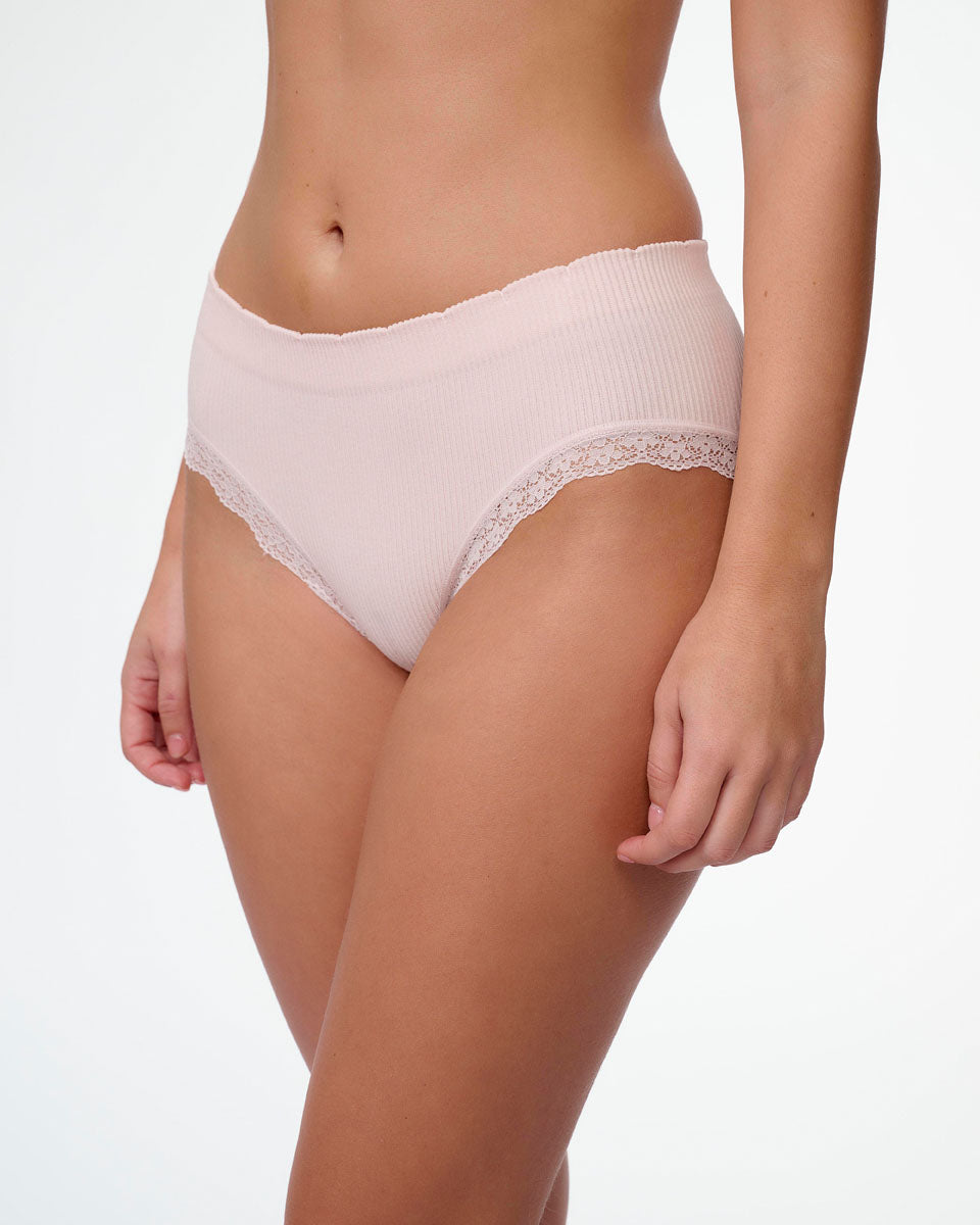 תחתון סימלס ריב מידי עם רגל גבוה