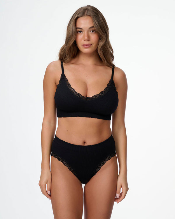 תחתון סימלס ריב מידי עם רגל גבוה