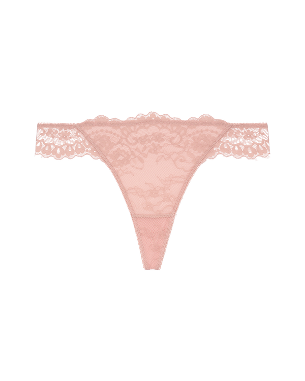 תחתון בגזרת חוטיני מתחרה עדינה ורומנטית - DEEP BLUSH