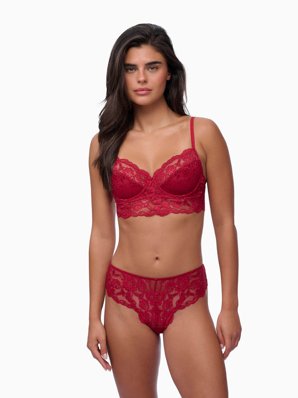 תחתון תחרה ברזילאי - RUBY RED