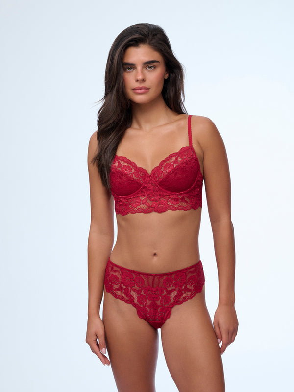 תחתון תחרה ברזילאי - RUBY RED