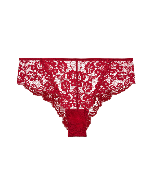תחתון תחרה ברזילאי - RUBY RED