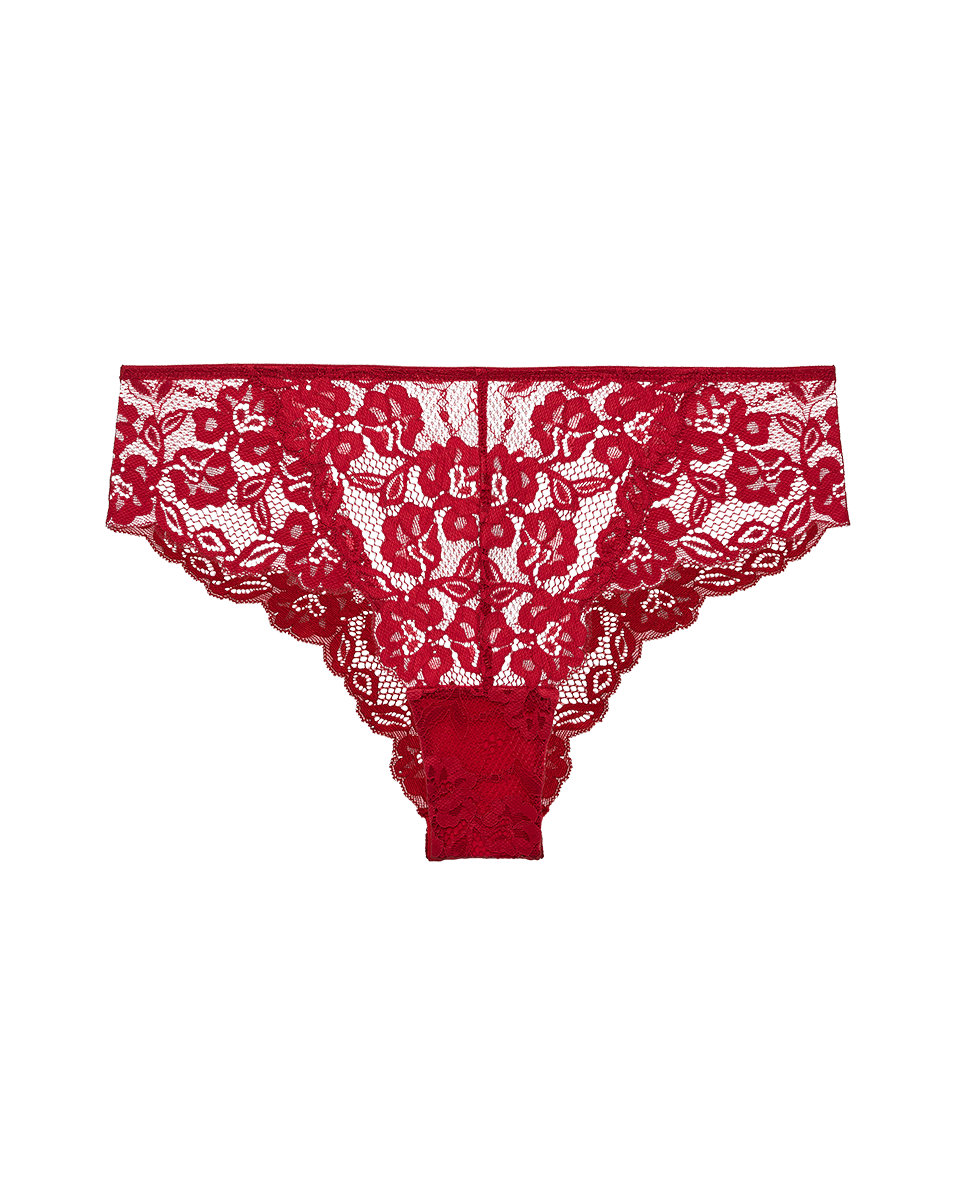תחתון תחרה ברזילאי - RUBY RED