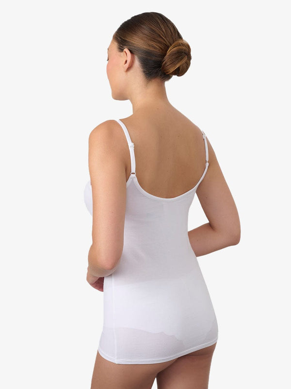 גופיית ספגטי בייסיק - WHITE – תמונה 3