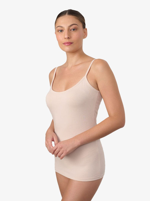 גופיית ספגטי בייסיק - NUDE – תמונה 2