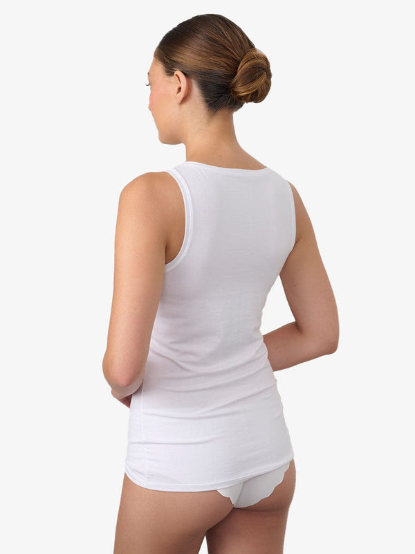 גופייה בייסיק - WHITE – תמונה 3