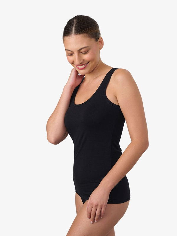 גופייה בייסיק - BLACK – תמונה 2