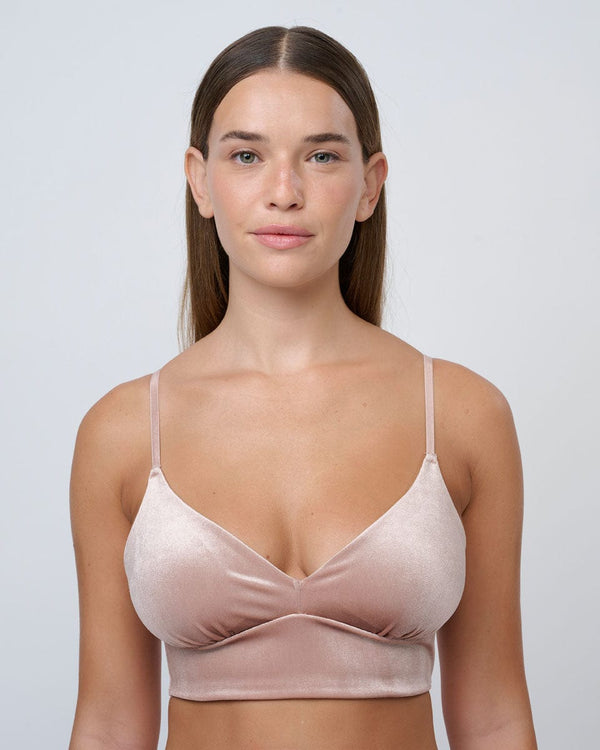 ברלט משולשים כריות נשלפות ללא ברזלים  מקטיפה - NATURAL – תמונה 1