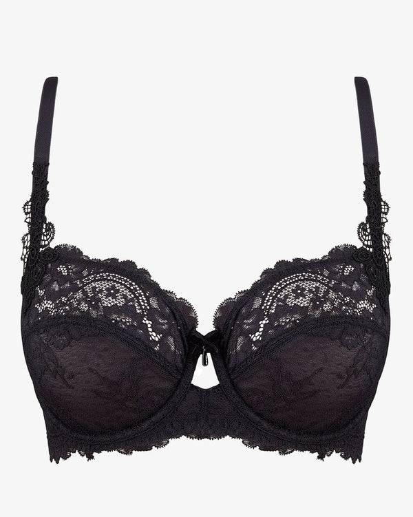 חזייה ללא ריפוד עם ברזלים מתחרת פרחים מעודנת