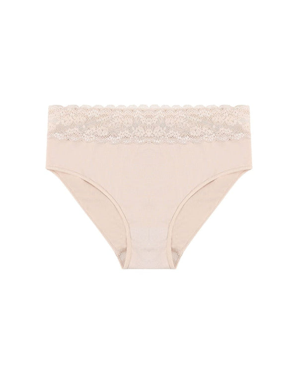 תחתון סימלס מידי בשילוב תחרה רחבה - POWDER – תמונה 4