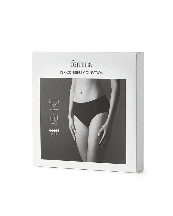 תחתון מחזור מידי מיקרופייבר ספיגה גבוהה - BLACK – תמונה 4