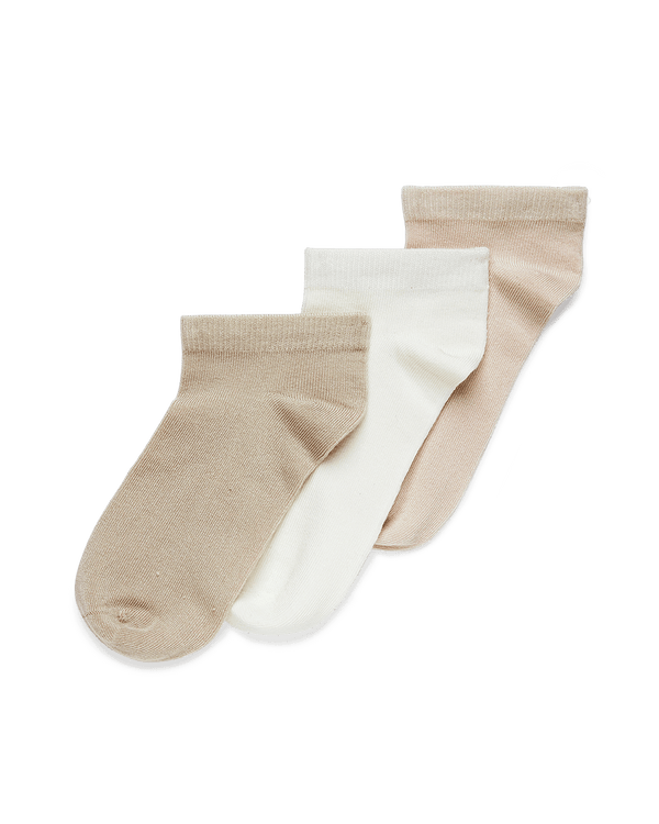 מארז 3 זוגות קרסולית במראה חלק ללא תפר - MIX – תמונה 1