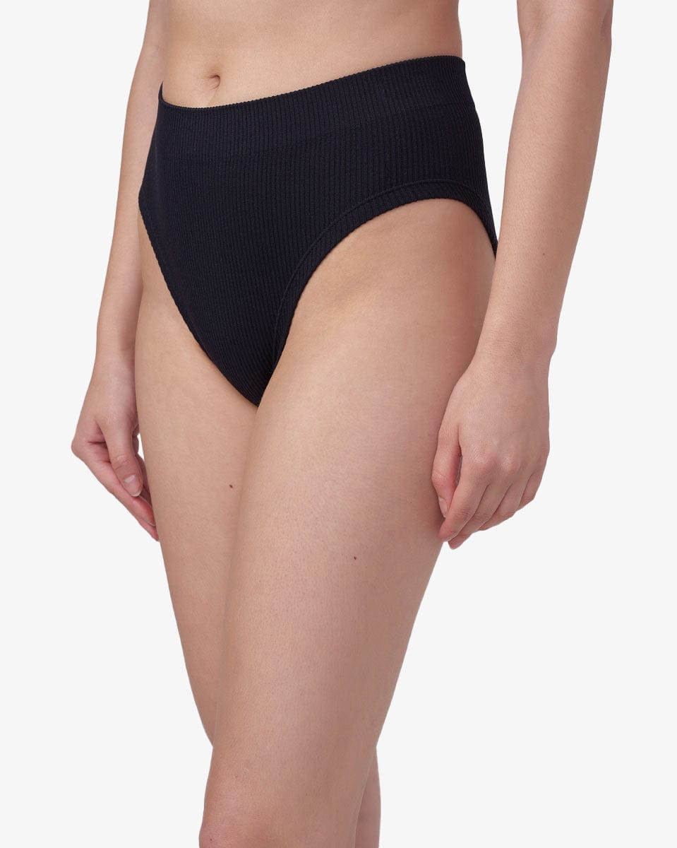 תחתון מידי ריב - BLACK – תמונה 2