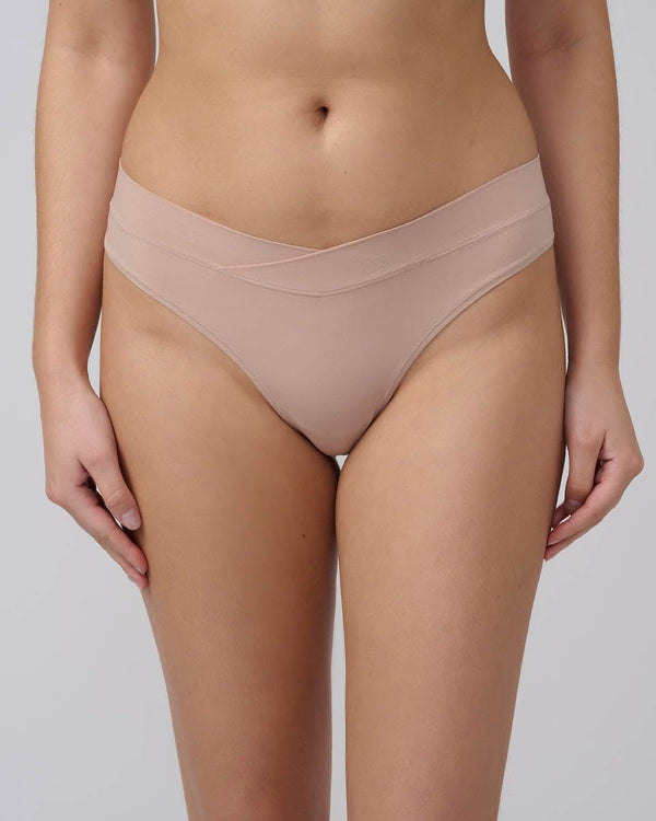 תחתון חוטיני עם V  וישבן חשוף - NUDE – תמונה 1