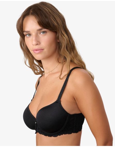 חזייה מרופדת עם ברזלים בשילוב  תחרה Hover